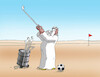 Cartoon: futsejk (small) by Lubomir Kotrha tagged qatar,football,championships