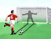 Cartoon: futshadow (small) by Lubomir Kotrha tagged football,soccer,world,cup,usa,canada,mexico