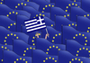 Cartoon: greeflag (small) by Lubomir Kotrha tagged eu,and,greece,flags