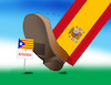 Cartoon: katalslap (small) by Lubomir Kotrha tagged catalonia,refererendum,independence,spain,europa,barcelona,madrid