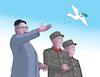 Cartoon: kimholubica (small) by Lubomir Kotrha tagged korea,north,south,kim,war,peace,world