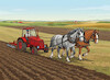 Cartoon: konorba (small) by Lubomir Kotrha tagged horses,tractor,field,plowing