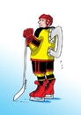 Cartoon: korculaa (small) by Lubomir Kotrha tagged ice,hockey