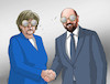 Cartoon: merkelschulzeur (small) by Lubomir Kotrha tagged germany,governmental,coalition,merkel,schulz,europe,euro,the,world