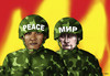 Cartoon: mir-peace (small) by Lubomir Kotrha tagged peacemakers,putin,obama,peace,war,usa,russia