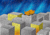 Cartoon: noemo-far (small) by Lubomir Kotrha tagged water,rain,downpour,floods