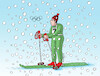 Cartoon: olympionik (small) by Lubomir Kotrha tagged italy,winter,olympics