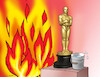 Cartoon: oscar25 (small) by Lubomir Kotrha tagged fires,california,los,angeles,oscar