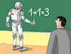Cartoon: robotri (small) by Lubomir Kotrha tagged ai,school,mathematics