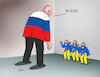 Cartoon: rusbubu (small) by Lubomir Kotrha tagged ukraine,russia,usa,putin,biden,eu,nato,war,peace