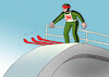 Cartoon: trojlyzskok (small) by Lubomir Kotrha tagged italy,winter,olympics