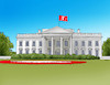 Cartoon: trumphouse (small) by Lubomir Kotrha tagged donald trump president usa white house washington