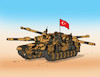 Cartoon: turtank (small) by Lubomir Kotrha tagged turkey,syria,kurds,isis,usa,war,erdogan,assad,trump,putin