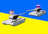 Cartoon: ukratank (small) by Lubomir Kotrha tagged ukraine,russia,usa,putin,biden,eu,nato,war,peace