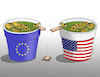 Cartoon: usaeulavka (small) by Lubomir Kotrha tagged eu,usa,clo,zoll