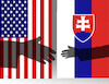 Cartoon: usaruka (small) by Lubomir Kotrha tagged usa,slovakia
