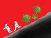 Cartoon: virchina (small) by Lubomir Kotrha tagged china,bursa,coronavirus,dollar,euro,libra,world