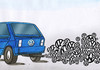 Cartoon: vwemisie (small) by Lubomir Kotrha tagged volkswagen,germany,skandal,usa,co2
