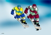 Cartoon: zubyhok (small) by Lubomir Kotrha tagged hokej hockey world cup