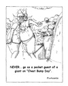 Cartoon: pocket guest (small) by armadillo tagged giant,pocket,man,chest,bump
