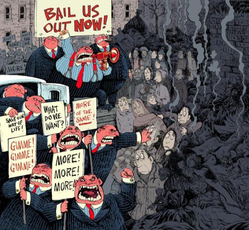 Cartoon: Failed Olympians 3 (medium) by DavidP tagged winter,discontent,financiers,bankers,stockbrokers