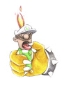 Cartoon: Luigi Lighter (small) by Trippy Toons tagged super,mario,luigi,trippy,marihu,weed,cannabis,stoner,kiffer,ganja,video,game