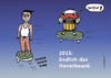 Cartoon: Hoverboard (small) by zeichenstift tagged hoverboard,skateboard,sport,zukunft,levitation,magnetschwebekraft,skaten,fliegen,2015