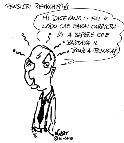 Cartoon: Alfano retroattivo (medium) by kurtsatiriko tagged alfano
