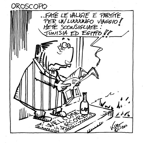 Cartoon: Oroscopo (medium) by kurtsatiriko tagged berlusconi