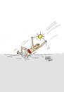 Cartoon: sun (small) by kotbas tagged sun,sea,hot,cool,coolness