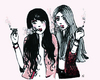 Cartoon: one day of magic (small) by naths tagged girls,smoking,sexy,pink,fashion,cute