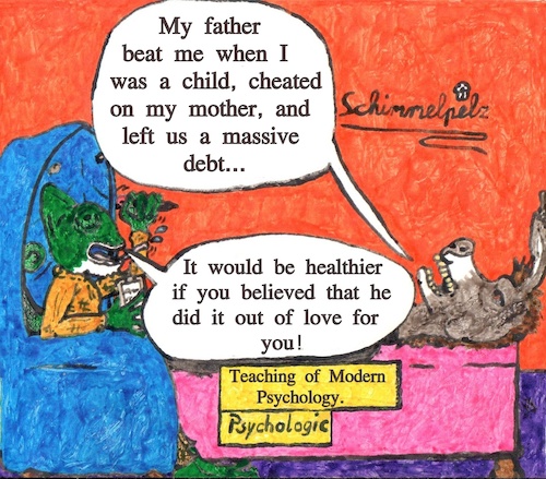 Cartoon: Liebestrauma - Traumatic Love (medium) by Schimmelpelz-pilz tagged psychologik,psychologic,esel,chamäleon,psychologie,tiefenanalyse,seelenklempner,doktor,inkompetent,fachidiot,psychologe,couch,betrug,verrat,schulden,prügelstrafe,gewalt,misshandlung,brutality,donkey,chamaeleon,furry,doctor,psychology