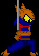 Cartoon: Ninja Cat (small) by Schimmelpelz-pilz tagged cat,ninja,pixel,art,computer,game,katana,sword,anthro,anthropoid,furry,fur,fighter,warrior,assassin,assassine,krieger,katze,kater,schwert