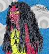 Cartoon: Oni (small) by Schimmelpelz-pilz tagged oni,tusk,tusks,devil,demon,long,mane,hairs,chin,beard,wild,horn,horns,creature,monster,being,evil,cloud,clouds,japan,japanese,hinduism,buddhism,wolke,wolken,kreatur,teufel,stoßzahn