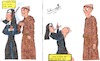 Cartoon: show the other cheek (small) by Schimmelpelz-pilz tagged monk,nun,christian,bible,cheek,cheeks,sermon,ass,butt,hit,beat