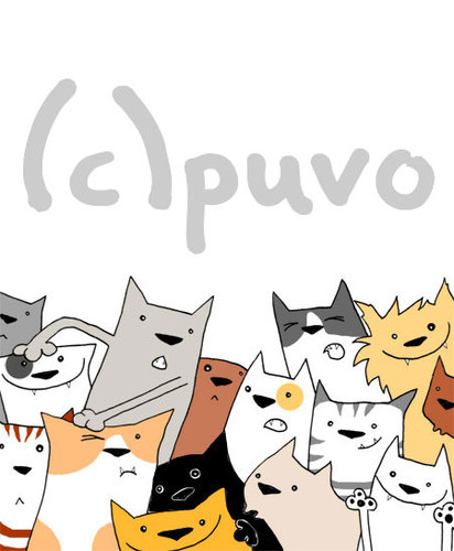 Cartoon: Katzenbande (medium) by puvo tagged katze,cat,bande,bunch,gang