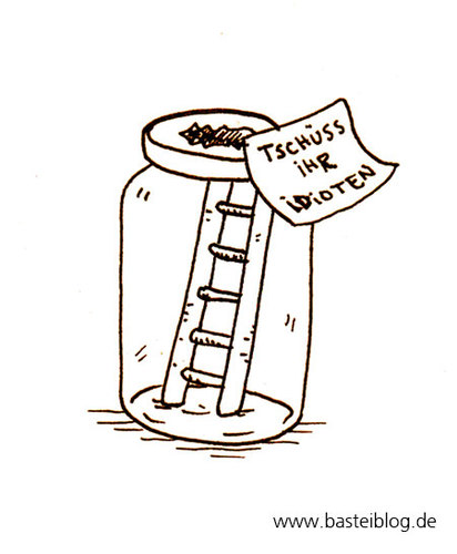 Cartoon: Wetterfrosch (medium) by puvo tagged wetter,frosch,kälte,winter,kalt,frog,cold,weather,flucht,flight,escape