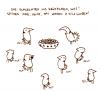 Cartoon: ...die schlechten ins Kröpfchen (small) by puvo tagged aschenputtel taube linse märchen aschenbrödel cinderella dove fairy tale lentil