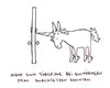 Cartoon: Einhorn. (small) by puvo tagged unicorn,einhorn,tür,door,spion,viewer,hole