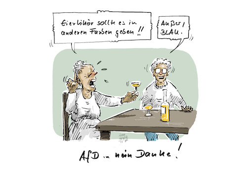 Cartoon: Außer Blau... (medium) by Jori Niggemeyer tagged fdp,afd,eierlikör,fckafd,noafd,faschismus,rechts,rechtsradikal,politik,bundestagswahl,parteien,wahl,positivethinking,positivdenken,deutschland,joricartoon,niggemeyer,joriniggemeyer,fdp,afd,eierlikör,fckafd,noafd,faschismus,rechts,rechtsradikal,politik,bundestagswahl,parteien,wahl,positivethinking,positivdenken,deutschland,joricartoon,niggemeyer,joriniggemeyer