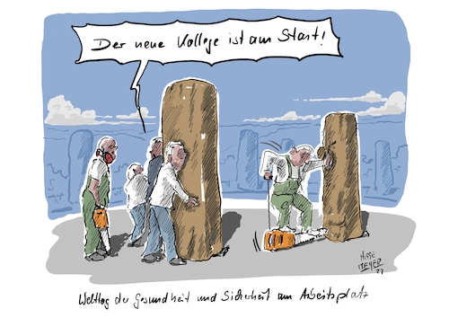 Cartoon: Heute ist der ... (medium) by Jori Niggemeyer tagged heuteistdertagdes,gesundheit,sicherheit,arbeitsplatz,bildhauer,bildhauerei,motorsäge,skulptur,skulpturen,kunst,symposium,pleinair,holzbildhauerei,holzskulpturen,humor,joricartoon,niggemeyer,cartooon,cartoonart,illustration,illustrator,karikatur,satire,cartoondrawing,cartoon,heuteistdertagdes,gesundheit,sicherheit,arbeitsplatz,bildhauer,bildhauerei,motorsäge,skulptur,skulpturen,kunst,symposium,pleinair,holzbildhauerei,holzskulpturen,humor,joricartoon,niggemeyer,kettensäge,männer