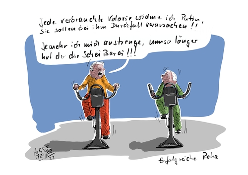 Cartoon: In der Reha werde ich... (medium) by Jori Niggemeyer tagged putin,wladimirputin,durchfall,kalorien,ergometer,dasmaßistvoll,narzisst,widerstand,ukraine,krieg,kriegstreiber,kriegsverbrecher,diktator,moscow,moskau,armee,russland,russischearmee,nowar,humor,joricartoon,niggemeyer,cartooon,cartoonart,illustration,illustrator,karikatur,satire,cartoondrawing,witzigebilder,cartoon,putin,wladimirputin,durchfall,kalorien,ergometer,dasmaßistvoll,narzisst,widerstand,krieg,kriegstreiber,kriegsverbrecher,diktator,moscow,moskau,armee,russland,russischearmee,nowar,humor,joricartoon,niggemeyer,cartooon,cartoonart,illustration,karikatur