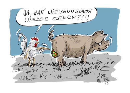 Cartoon: Ostern 2023 ... (medium) by Jori Niggemeyer tagged ostern,eier,schwein,hahn,eber,hoden,hühner,bunteeier,bauernhof,ostern2023,osterfest,ostereier,jori,joriniggemeyer,niggemeyer,ostern,eier,schwein,hahn,eber,hoden,hühner,bunteeier,bauernhof,ostern2023,osterfest,ostereier,jori,joriniggemeyer,niggemeyer