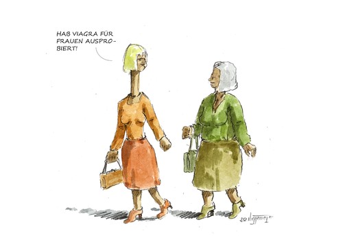 Cartoon: Viagra für Frauen (medium) by Jori Niggemeyer tagged frauen,frau,folgen,ergebnis,erektion,niggemeyer,joricartoon,cartoon,karikatur