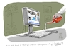 Cartoon: 13.02.2023 (small) by Jori Niggemeyer tagged computer,pc,reinigung,wasser,tastatur,pcreinigung
