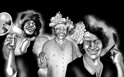 Cartoon: Marsha P. Johnson (medium) by javierhammad tagged lgtbq,gay,stonewall,pride,trans,transrights,rebellion,rights,lgtbq,gay,stonewall,pride,trans,transrights,rebellion,rights