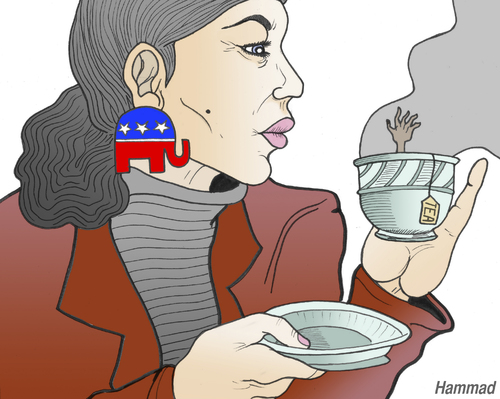 Cartoon: Tea Party (medium) by javierhammad tagged tea,party,elections,republicans,obama,politics,rights,usa,tea party,barack obama,amt,amtszeit,präsident,amerika,usa,kongress,wahl,wahlen,niederlage,demokraten,halbzeitwahl,stimmungstest,stimmung,barack,obama,tea,party