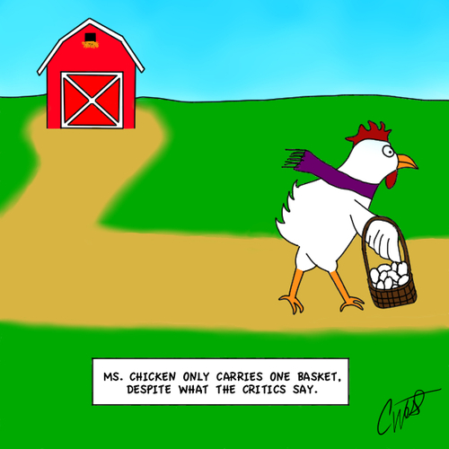 Cartoon: Miss Chicken (medium) by Thesmilecabinet tagged silly,cartoon,goofy,chicken