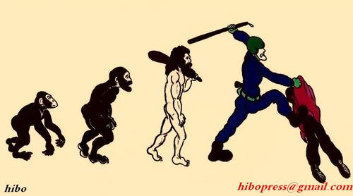 Cartoon: The theory of evolution (medium) by hibo tagged the,theory,of,evolution
