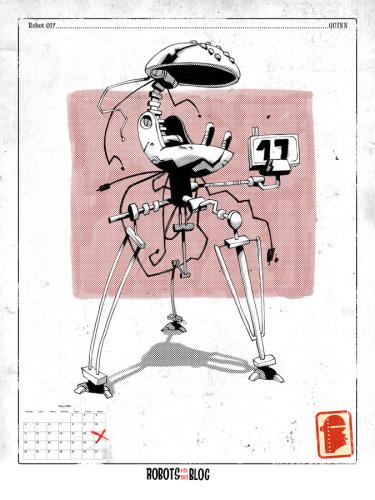 Cartoon: Robots en mi blog 17 (medium) by coleganelson tagged robot